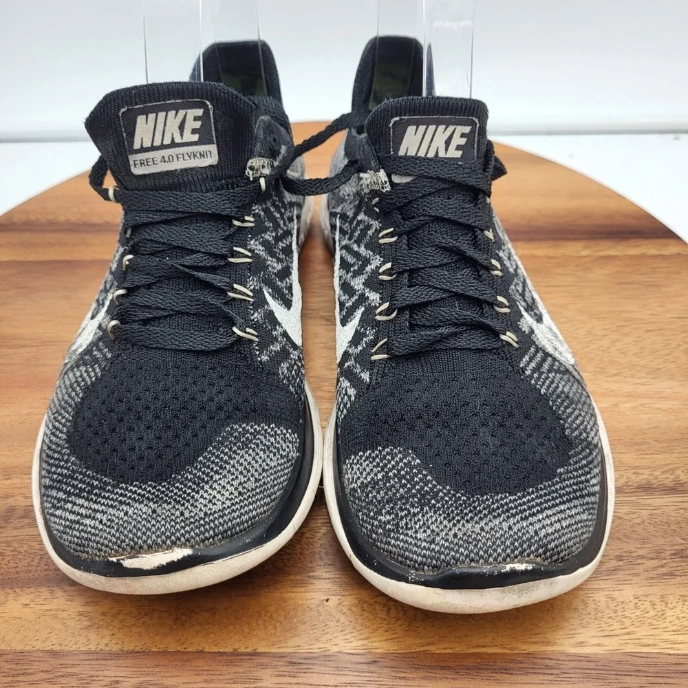 Nike Womens Free 4.0 Flyknit Running Shoes Womens 7‎ Black   717076-001 Sneakers
